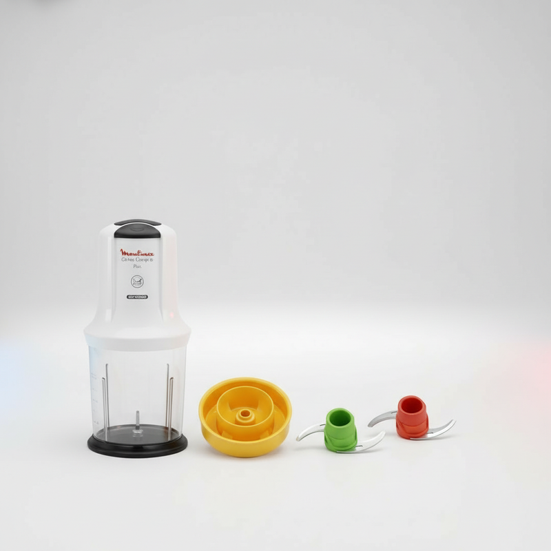 Hachoir Moulinex Mini Multi-moulinette 6 en 1 – 500 W Blanc