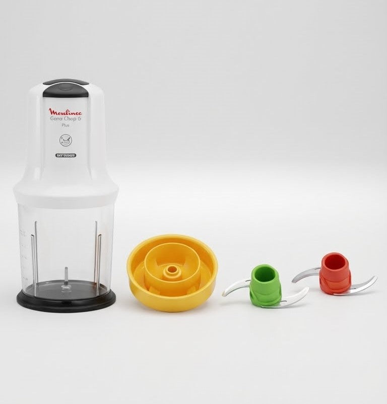 Hachoir Moulinex Mini Multi-moulinette 6 en 1 – 500 W Blanc