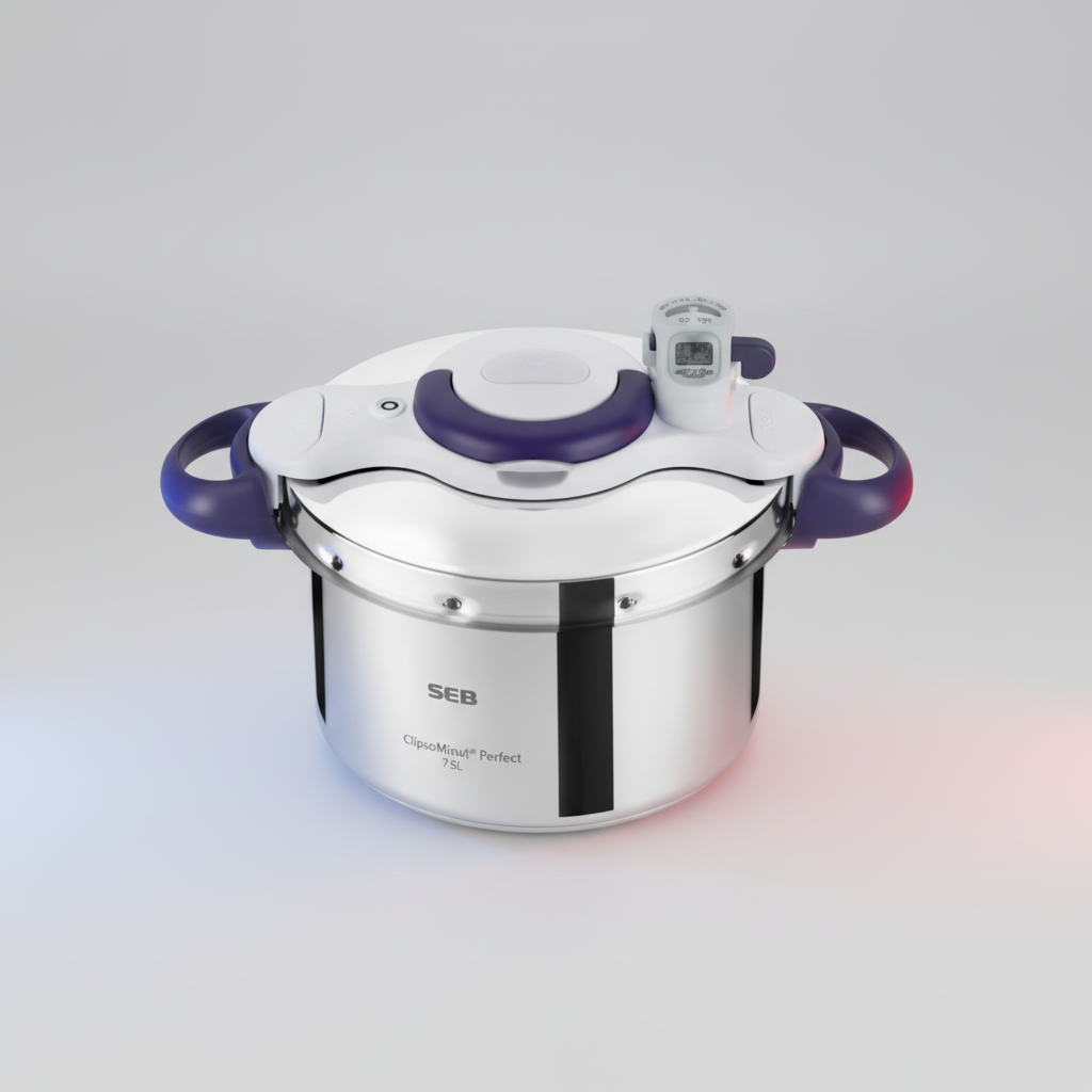Autocuiseur Seb Clipso Minut Perfect Viole – 7,5L –
