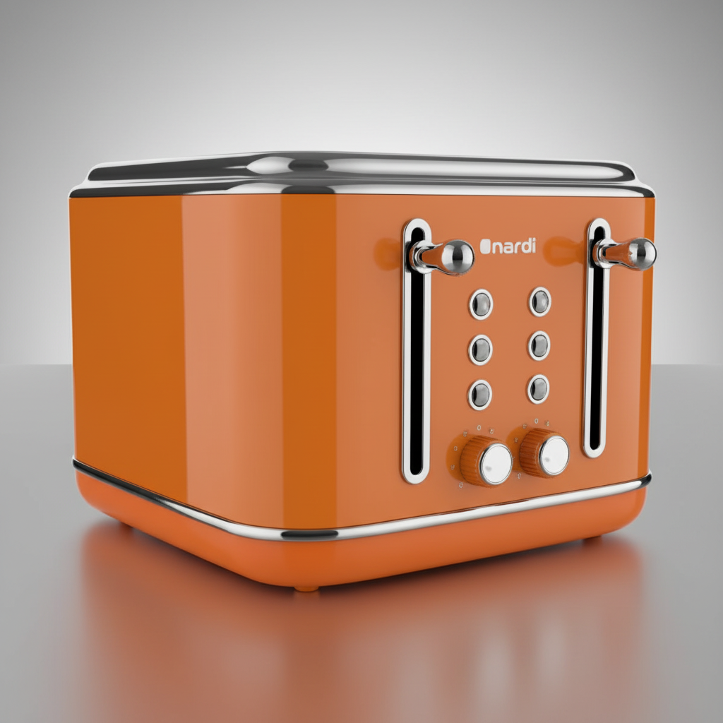 Grille pain NARDI Rétro Orange 2 tranches