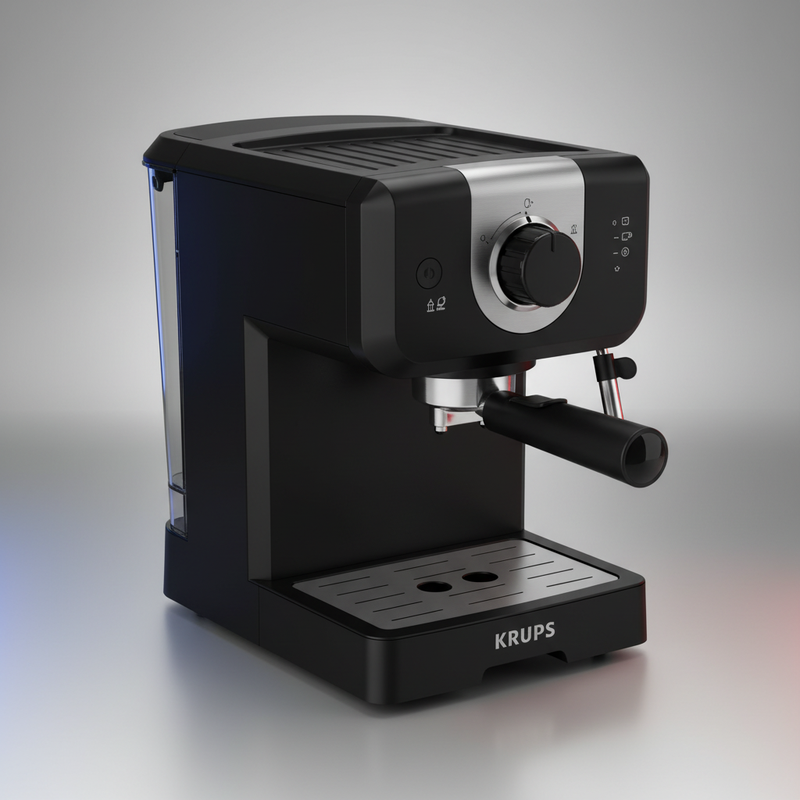 Espresso Krups Steam and Pump Opio 15 bars / Machine expresso Opio noire
