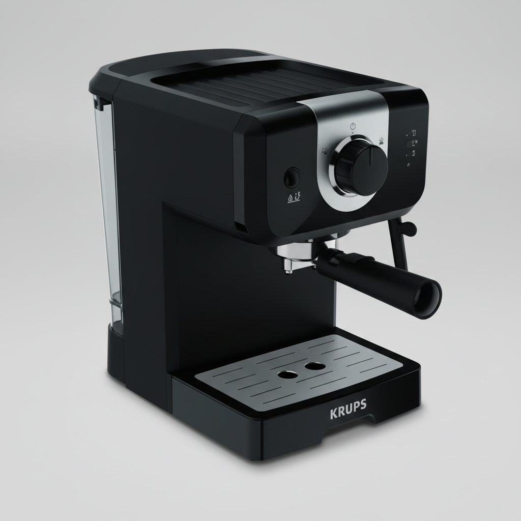 Espresso Krups Steam and Pump Opio 15 bars / Machine expresso Opio noire