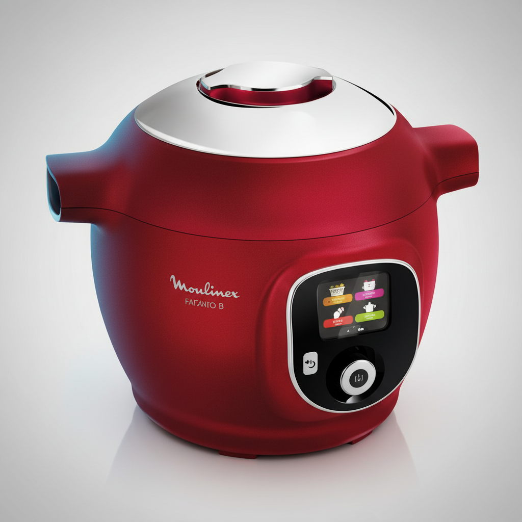 Cookeo Moulinex + 6L Red - 180 recipes