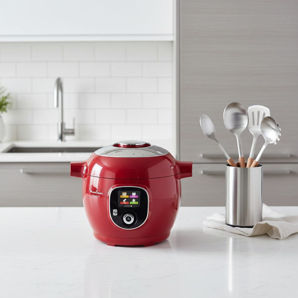 Cookeo Moulinex + 6L Red - 180 recipes
