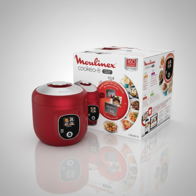 Cookeo Moulinex + 6L Red - 180 recipes