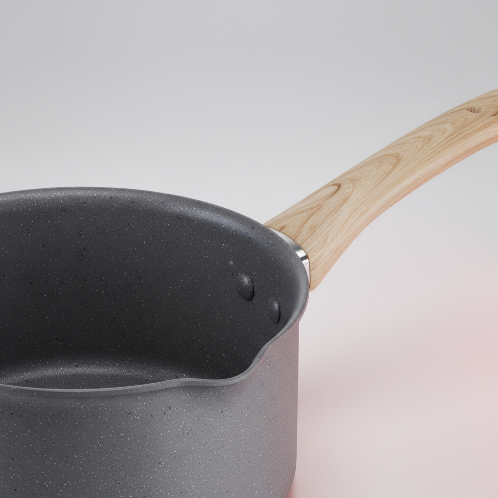 Tefal NATURAL FORCE gris moucheté casserole 18 cm/2,1L