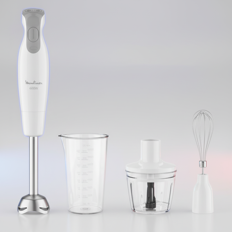 Mixeur Moulinex PIED Daily chef 600 W-Blanc