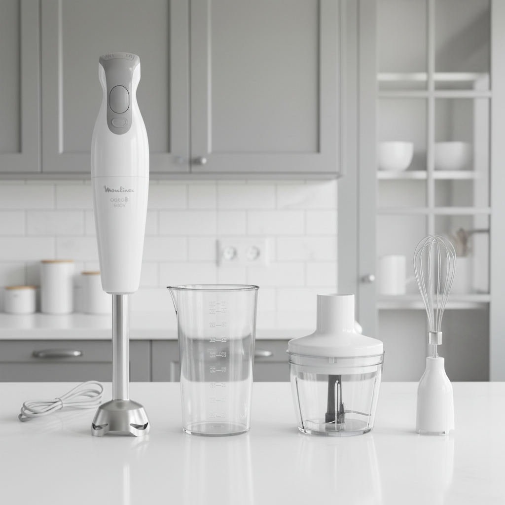 Mixeur Moulinex PIED Daily chef 600 W-Blanc