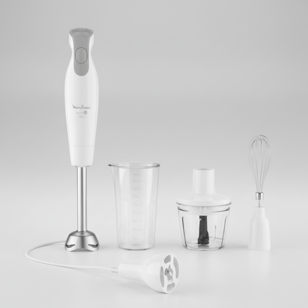 Mixeur Moulinex PIED Daily chef 600 W-Blanc