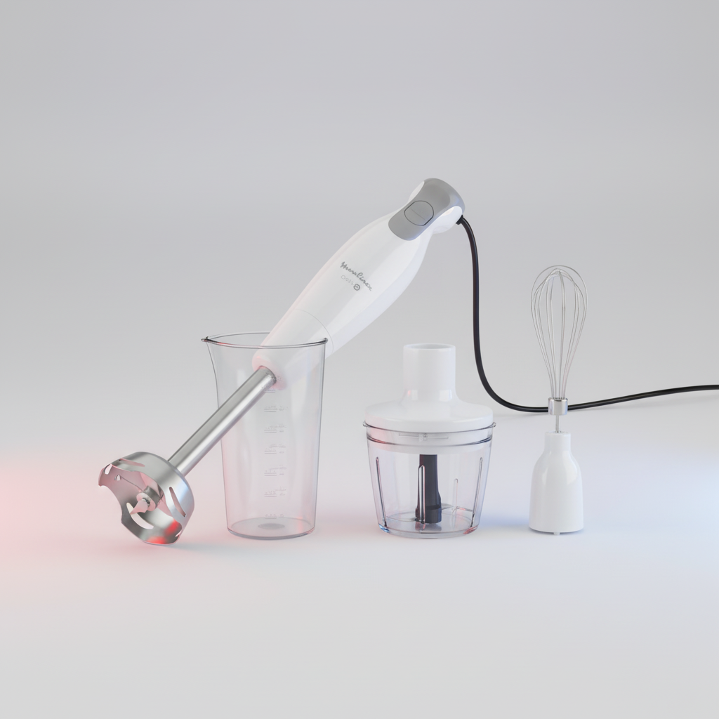 Mixeur Moulinex PIED Daily chef 600 W-Blanc