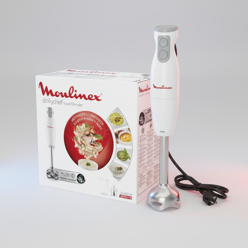 Mixeur Moulinex PIED Daily chef 600 W-Blanc