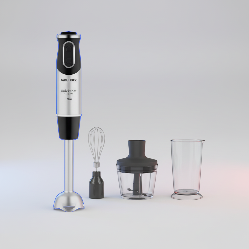 Mixeur Moulinex Pied 3 en 1 Quickchef