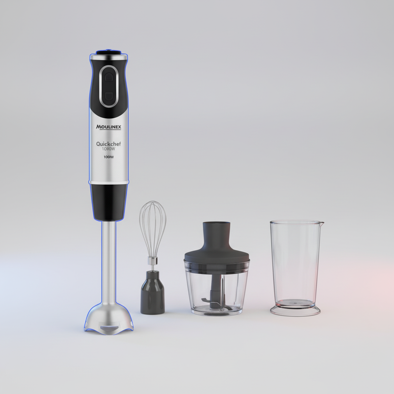 Mixeur Moulinex Pied 3 en 1 Quickchef