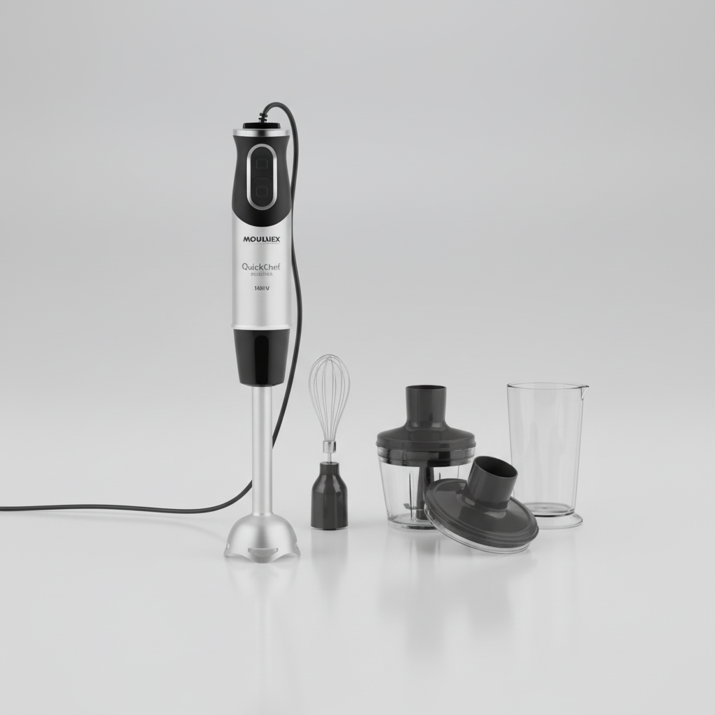 Mixeur Moulinex Pied 3 en 1 Quickchef