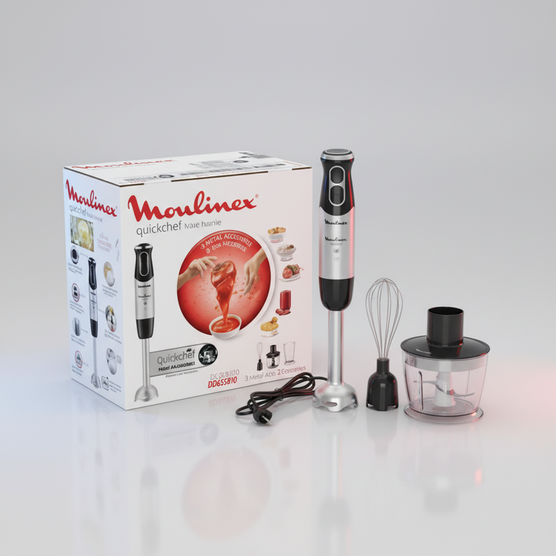 Mixeur Moulinex Pied 3 en 1 Quickchef