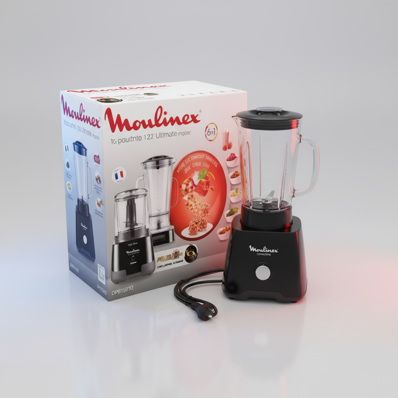 Blender Moulinex LA MOULINETTE ULTIMATE XXL BLACK + / Hachoir Blender Moulinette Ultimate W