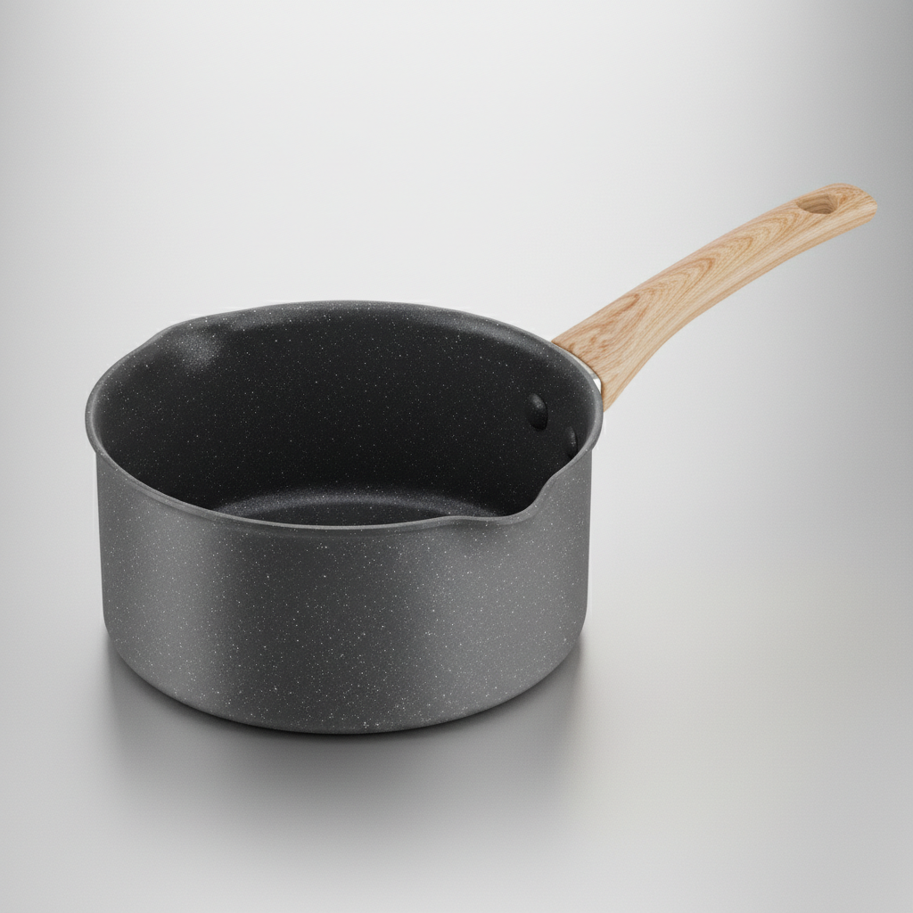 Tefal NATURAL FORCE gris moucheté casserole 18 cm/2,1L