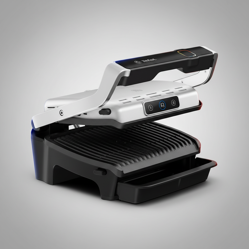 Tefal Barbecue Électrique électrique de table avec fonction grill Noir/argenté