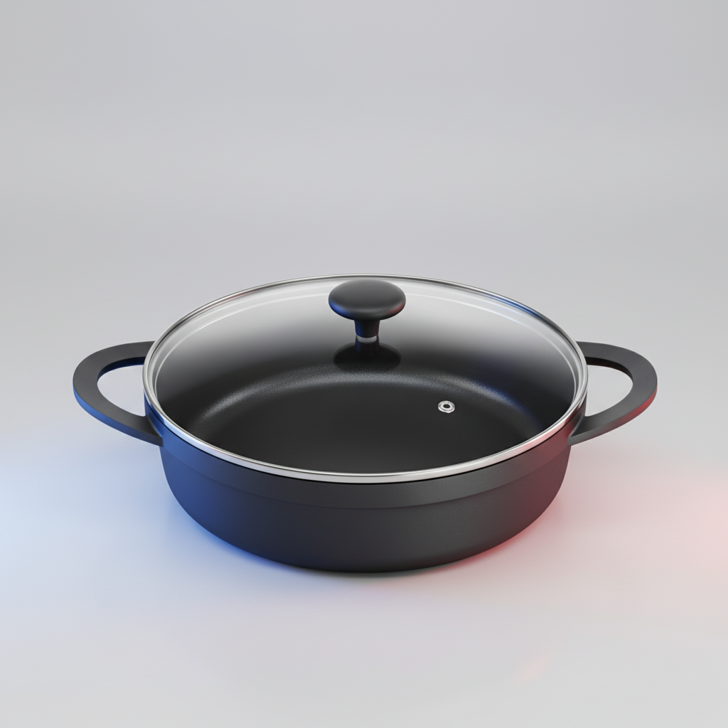 Cocotte Tefal Lov en fonte peu profonde 28 cm –