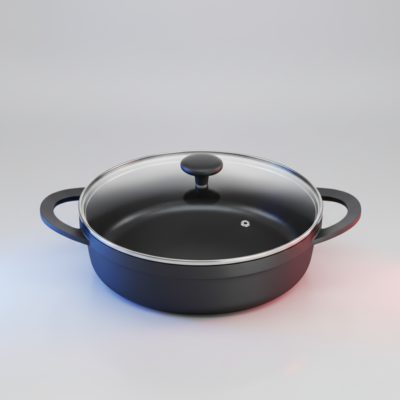 Cocotte Tefal Lov en fonte peu profonde 28 cm –