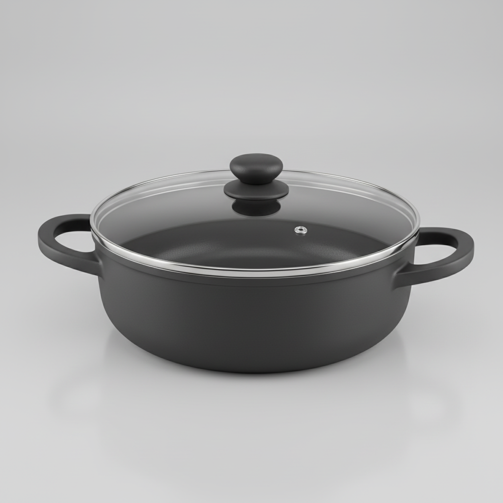 Cocotte Tefal Lov en fonte peu profonde 28 cm –