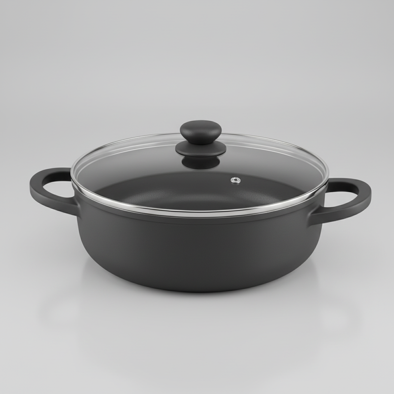 Cocotte Tefal Lov en fonte peu profonde 28 cm –