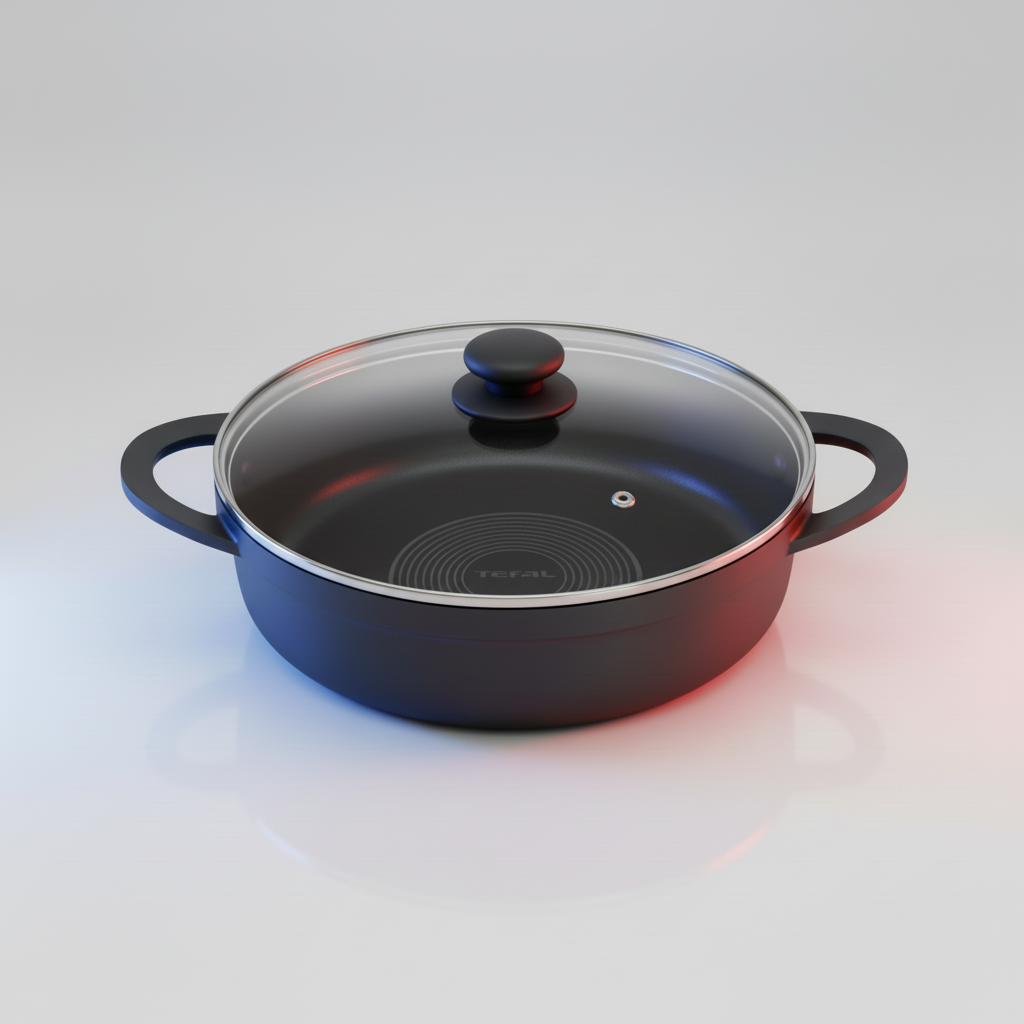 Cocotte Tefal Lov en fonte peu profonde 28 cm –