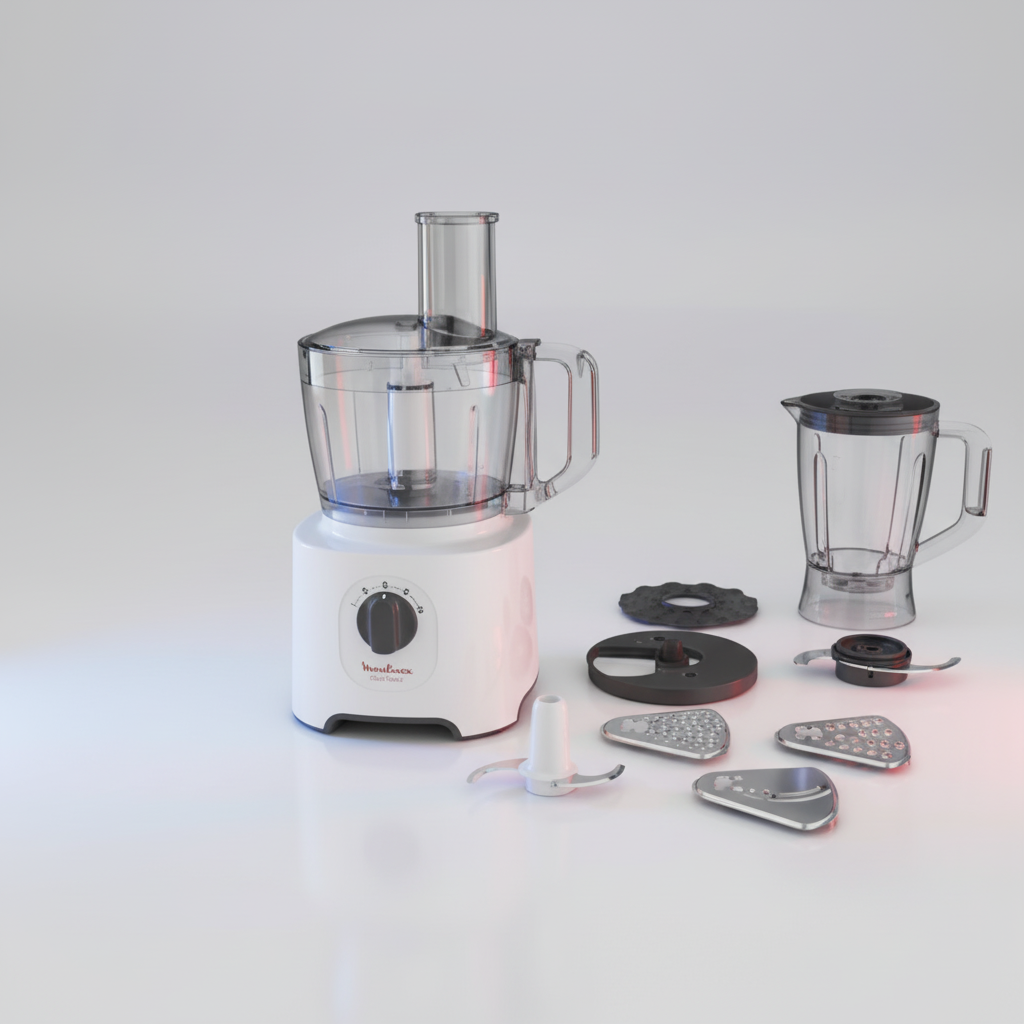 Robot Moulinex multifonctions EASY FORCE 700 W-Blanc