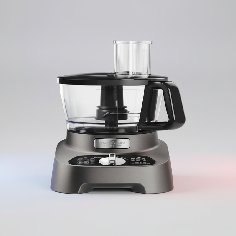 Robot Moulinex multifonctions DOUBLE FORCE 1000 W SILVER – 10 ACCESSOIRES