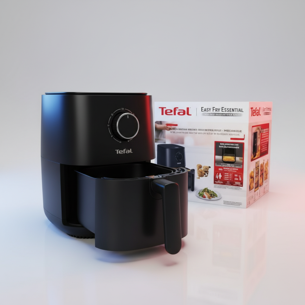 Tefal Friteuse Sans Huile Friteuse Sans Huile Easy Fry Essential 3,5 L Noir - Meca