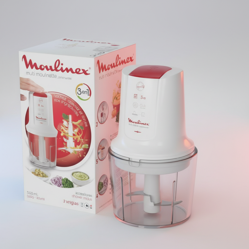 Multi-Moulinette Blanche - 400W, 500ML
