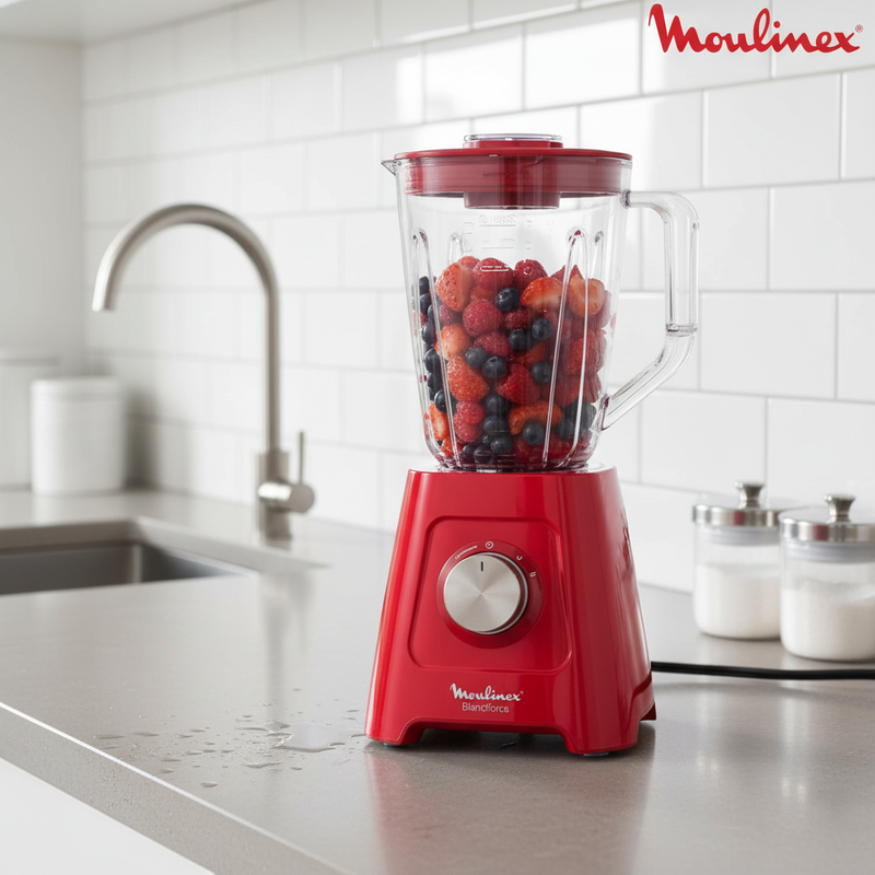 Blender Moulinex BLENDFORCE 600 W-Rouge