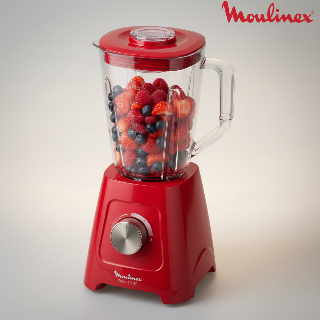Blender Moulinex BLENDFORCE 600 W-Rouge