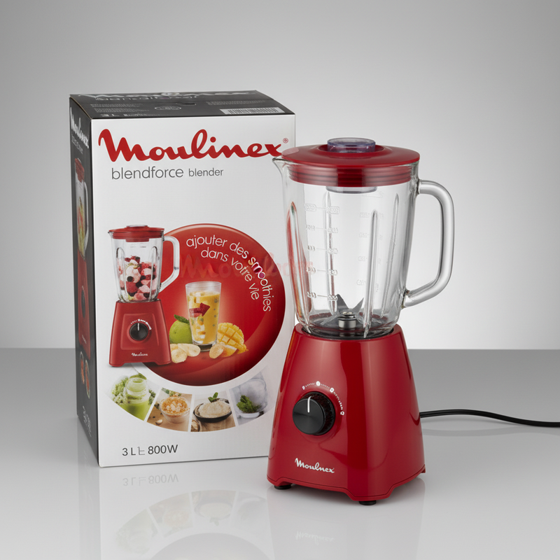Blender Moulinex BLENDFORCE 600 W-Rouge